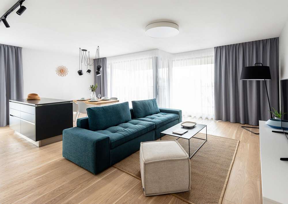 Tapety od Horus Trade v interiéri bytu Gansberg Koliba