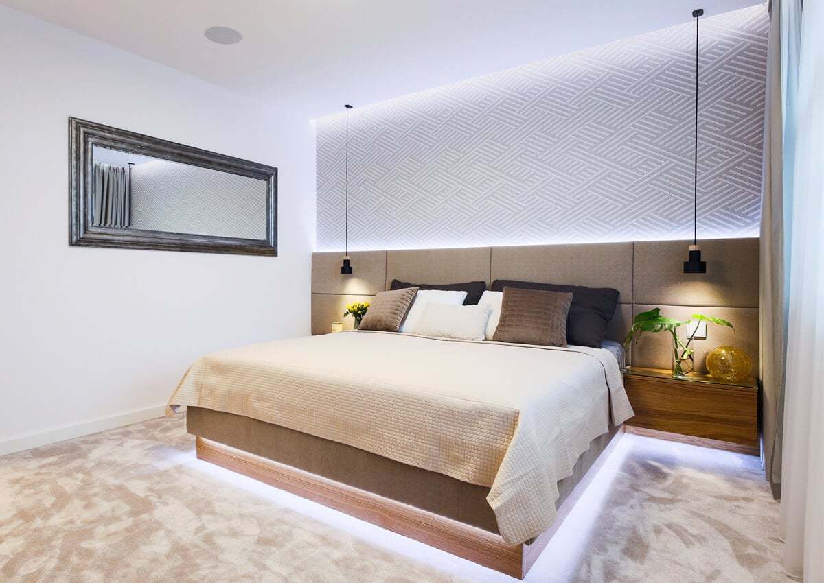 Byt v Ružinove Bratislava – tapeta Figura Arte a textil Camengo | Horus Trade