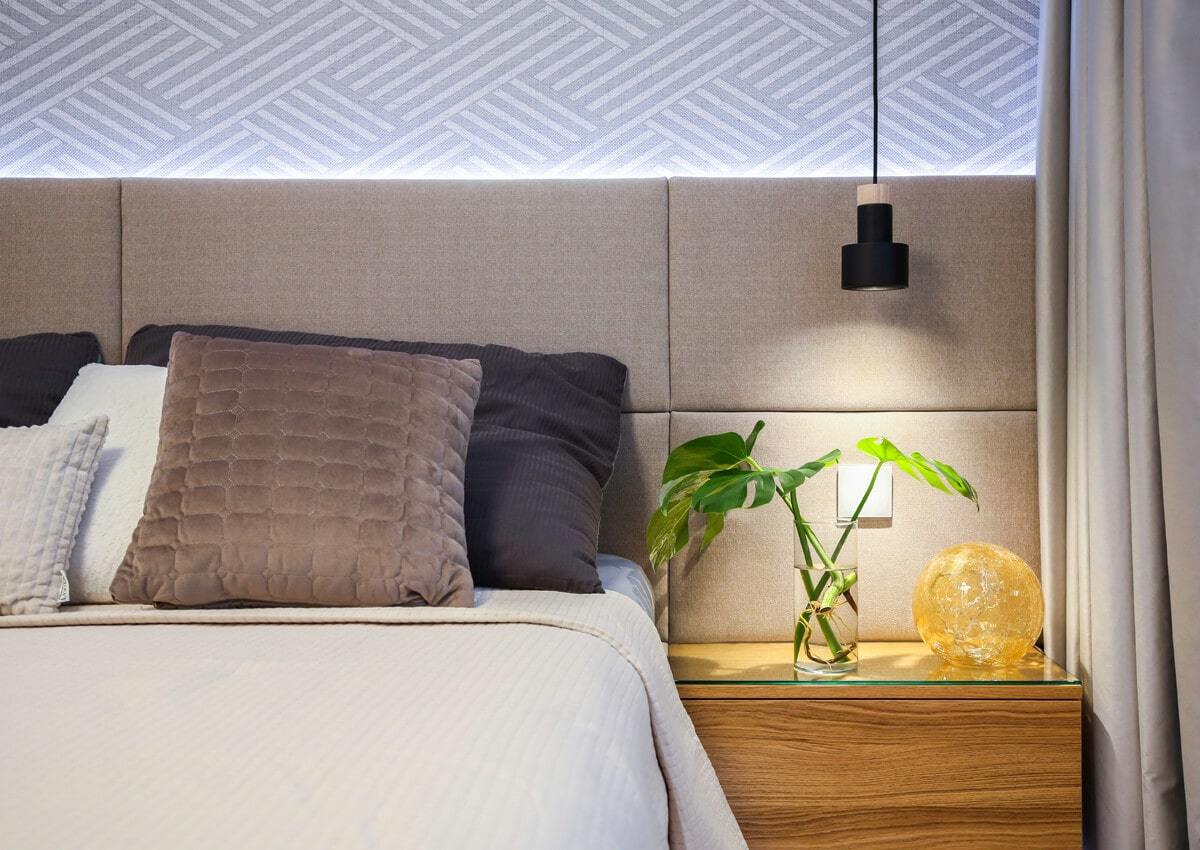 Byt v Ružinove Bratislava – tapeta Figura Arte a textil Camengo | Horus Trade