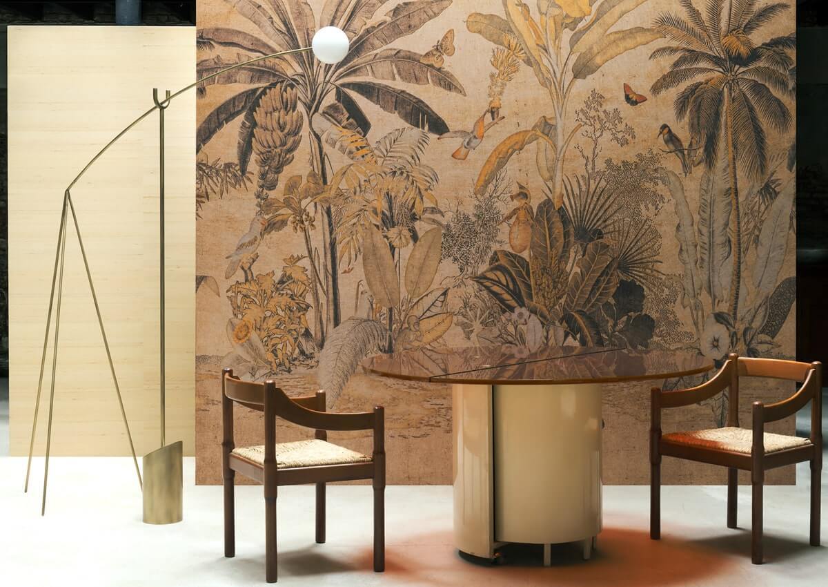 Detail textúry linen efekt tapety Arte Décors décor