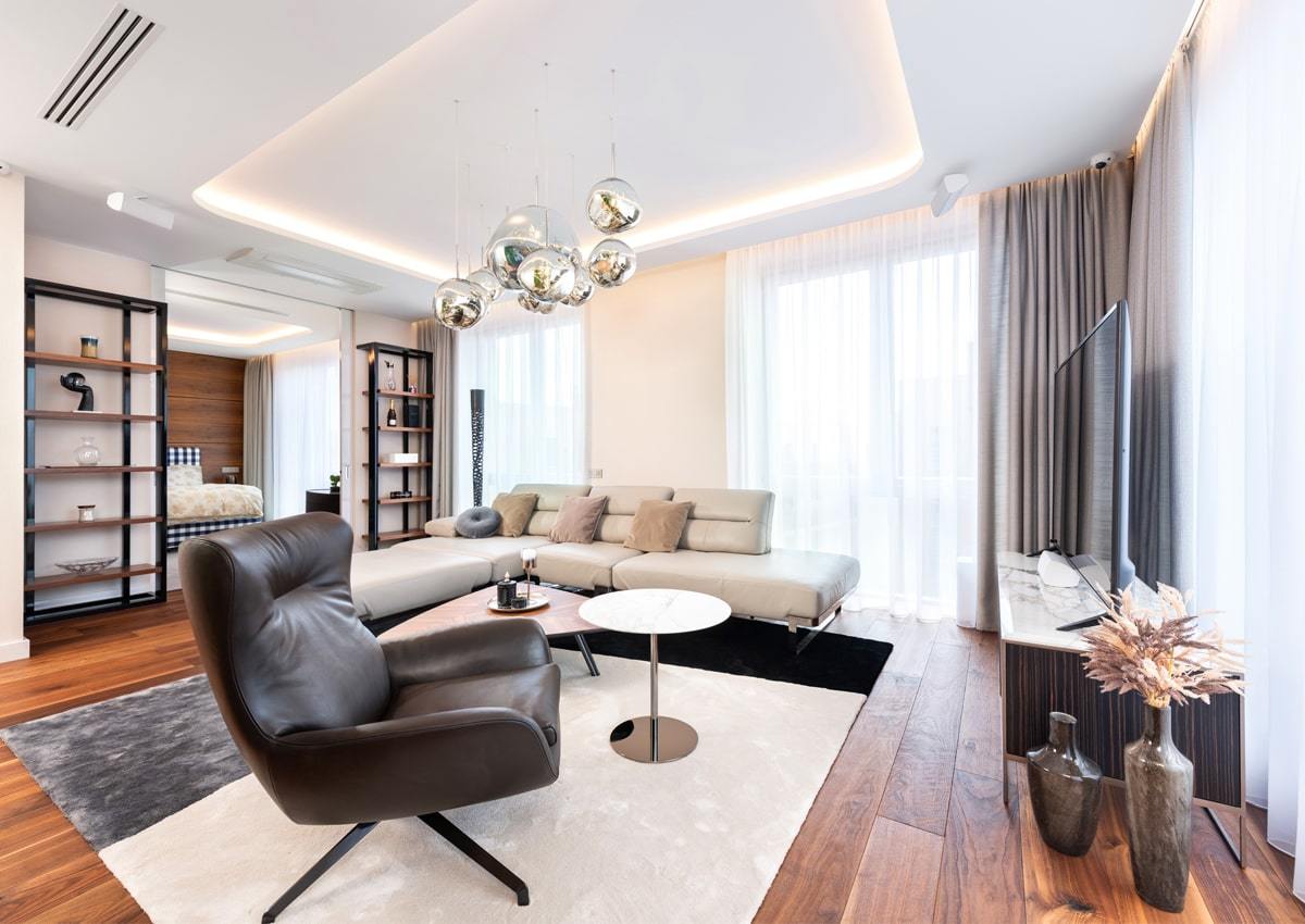 Apartmán Bratislava – tapety Vescom a textil Kobe, realizácia Horus Trade