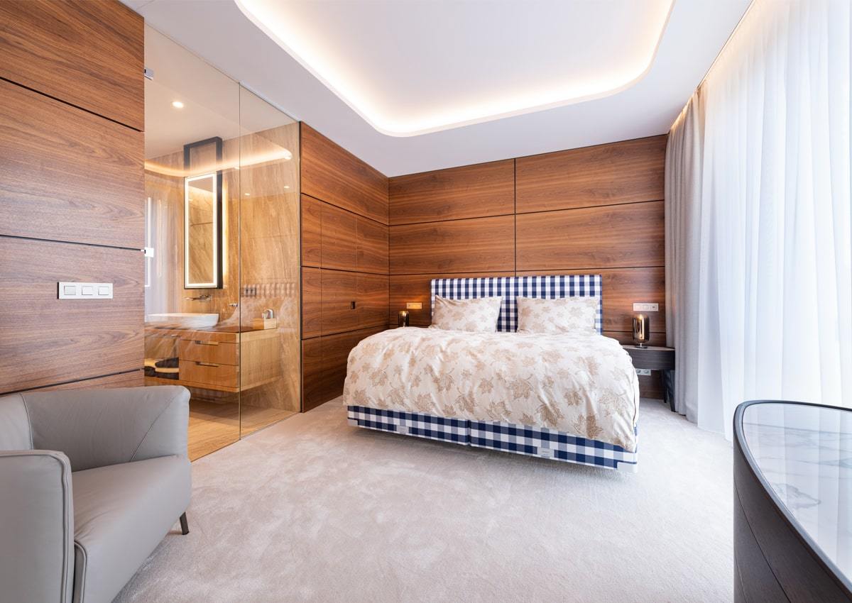 Apartmán Bratislava – tapety Vescom a textil Kobe, realizácia Horus Trade